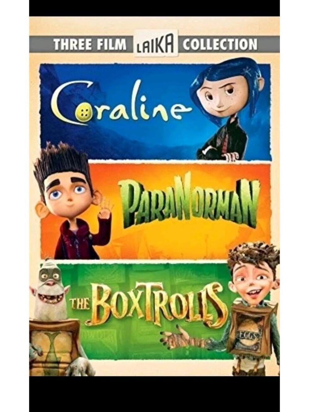 The Boxtrolls, ParaNorman, Coraline Triple Feature [ Three-Disc DVD Set  ]